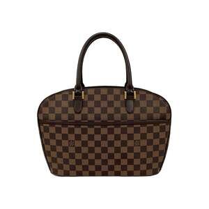 LOUIS VUITTON Authentic Brown Damier Leather Boston Bag